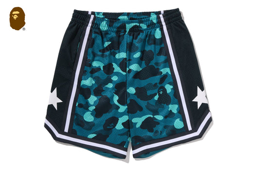 COLOR CAMO MESH RELAXED FIT SHORTS