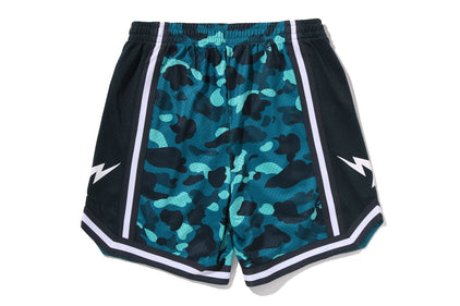 COLOR CAMO MESH RELAXED FIT SHORTS