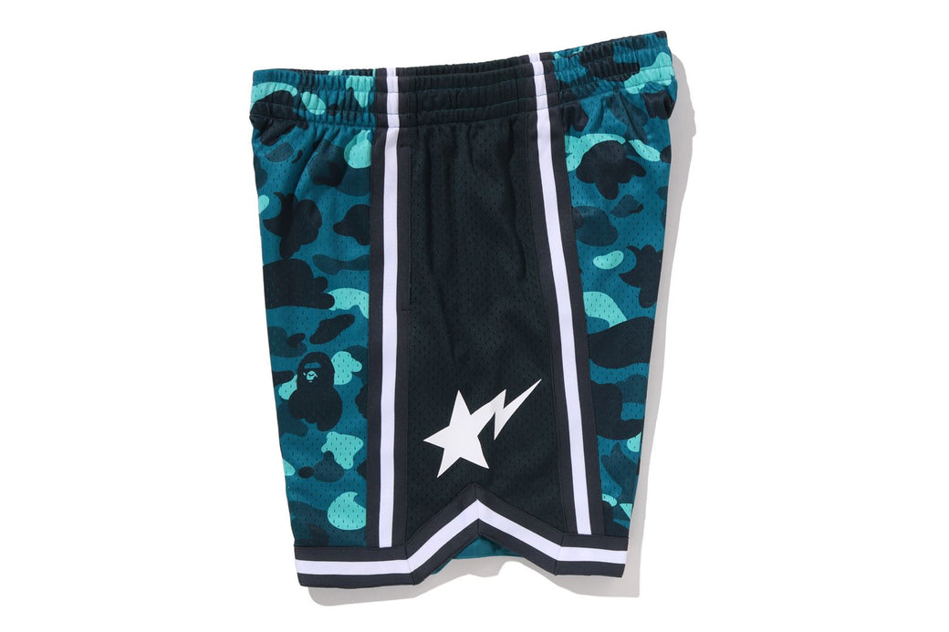 COLOR CAMO MESH RELAXED FIT SHORTS | bape.com