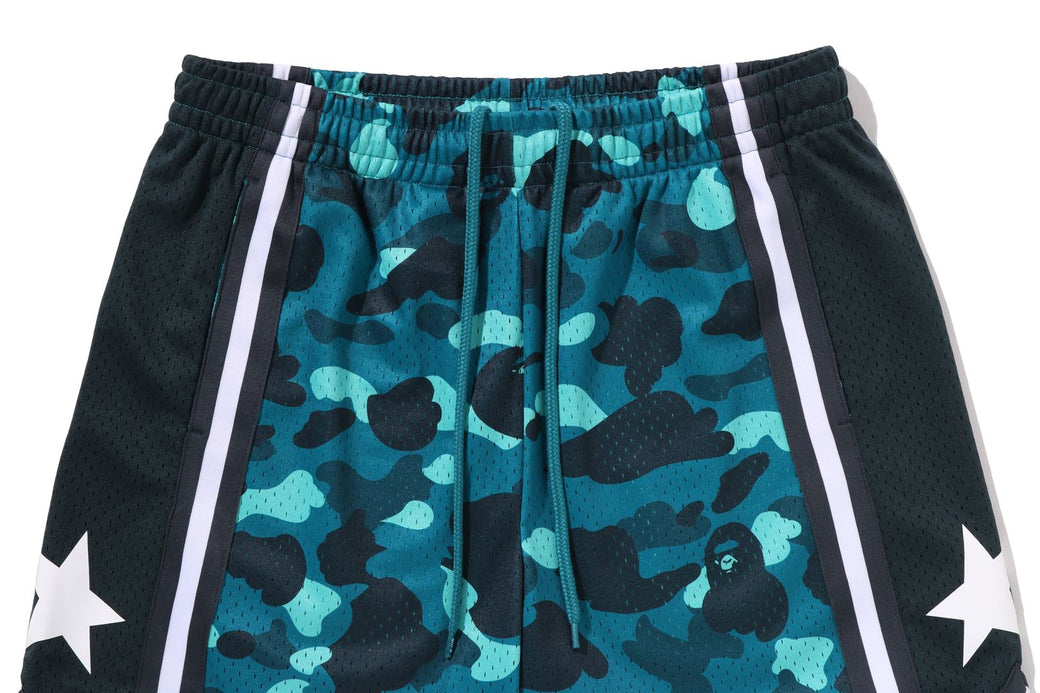 COLOR CAMO MESH RELAXED FIT SHORTS | bape.com