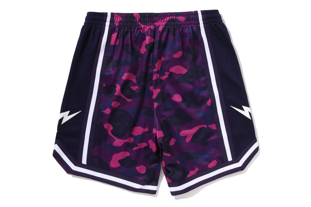 COLOR CAMO MESH RELAXED FIT SHORTS | bape.com