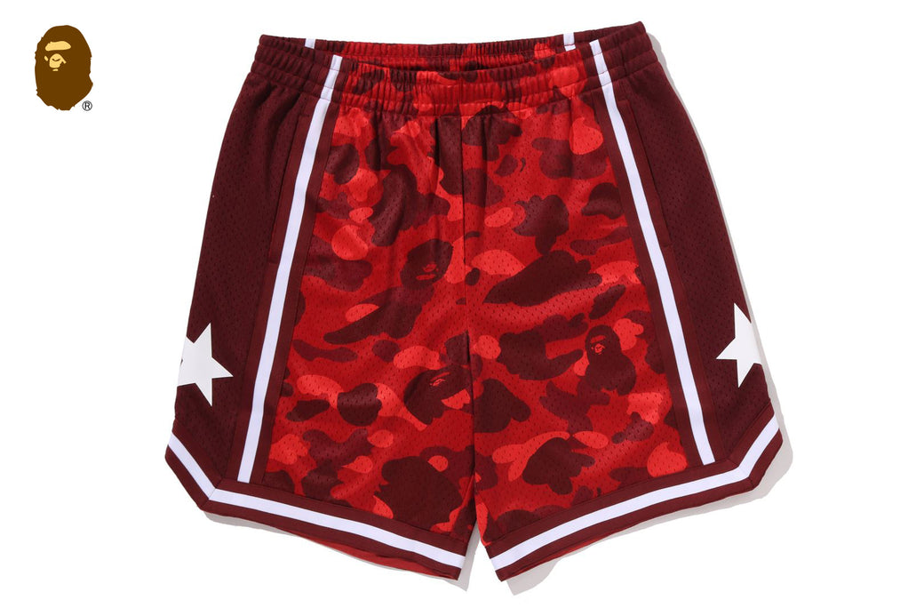 COLOR CAMO MESH RELAXED FIT SHORTS | bape.com