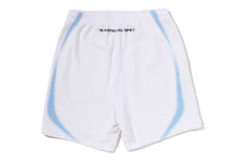 HEAVY WASH HAND DRAW FOOTBALL LOGO RELAXED FIT SWEAT SHORTS