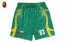 APE FLAME MONOGRAM JACQUARD RELAXED FIT FOOTBALL SHORTS