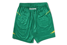 APE FLAME MONOGRAM JACQUARD RELAXED FIT FOOTBALL SHORTS
