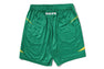 APE FLAME MONOGRAM JACQUARD RELAXED FIT FOOTBALL SHORTS
