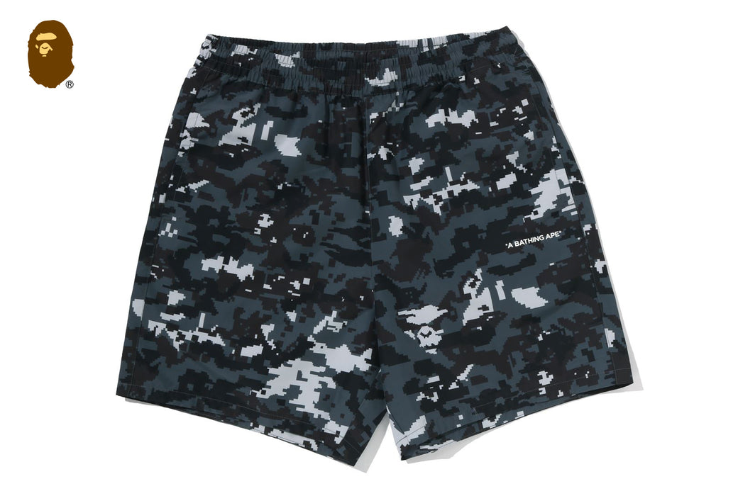 MULTI PIXEL CAMO RELAXED FIT BEACH SHORTS | bape.com