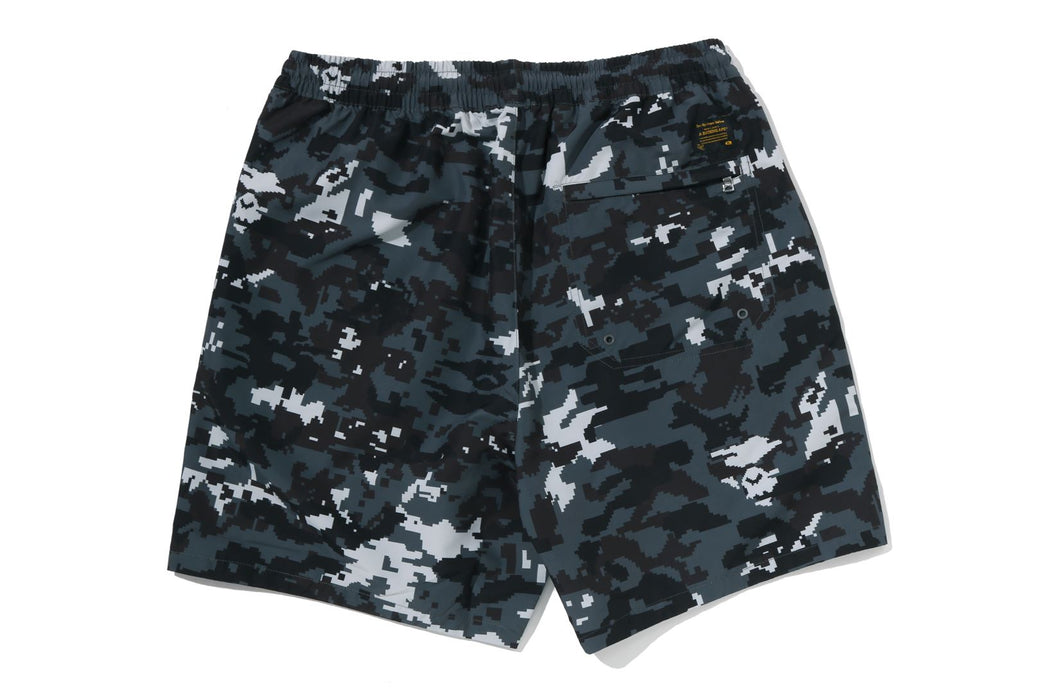 MULTI PIXEL CAMO RELAXED FIT BEACH SHORTS | bape.com