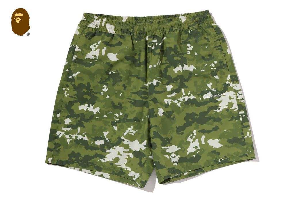 MULTI PIXEL CAMO RELAXED FIT BEACH SHORTS | bape.com