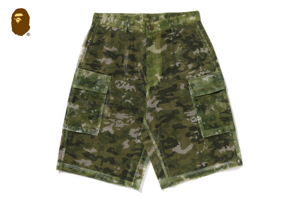 MULTI PIXEL CAMO CARGO RELAXED FIT SHORTS | bape.com