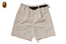 BELT 1 PLEAT ELASTICATED RELAXED FIT SHORTS