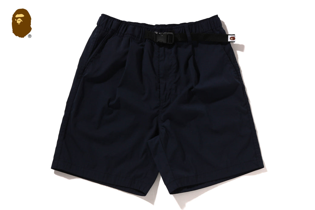 BELT 1 PLEAT ELASTICATED RELAXED FIT SHORTS | bape.com