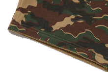 GLITCH WOODLAND CAMO DOUBLE KNEE RELAXED FIT SWEAT SHORTS