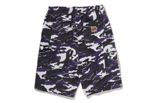 GLITCH WOODLAND CAMO DOUBLE KNEE RELAXED FIT SWEAT SHORTS