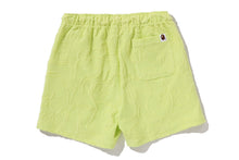 NEON CAMO JACQUARD SWEAT SHORTS