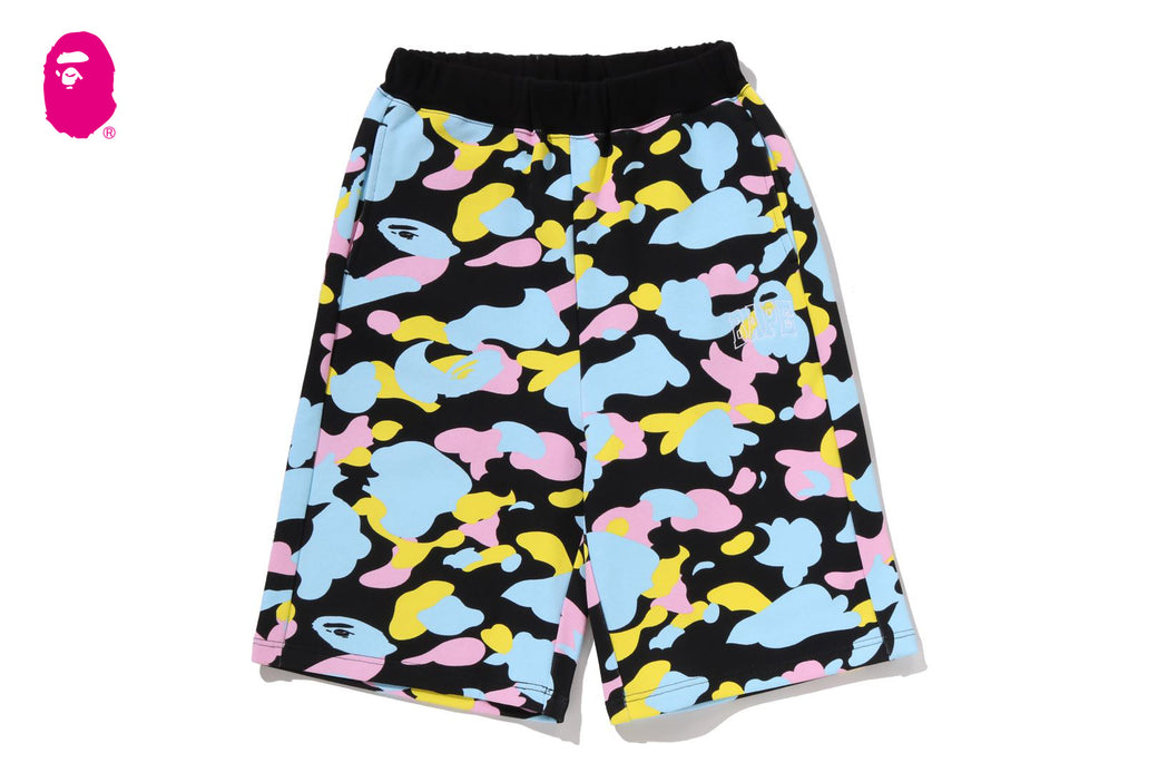 NEW MULTI CAMO SWEAT SHORTS | bape.com