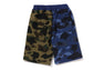 SPLIT CAMO SHARK SWEAT SHORTS