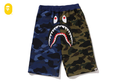 SPLIT CAMO SHARK SWEAT SHORTS