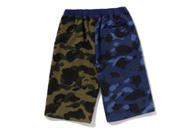 SPLIT CAMO SHARK SWEAT SHORTS