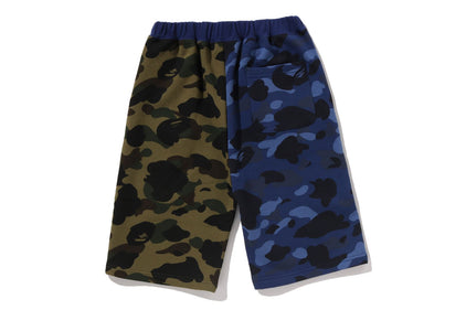 SPLIT CAMO SHARK SWEAT SHORTS