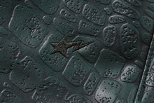 CROC PATTERN LEATHER KNEE LENGTH PANTS