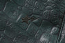 CROC PATTERN LEATHER KNEE LENGTH PANTS