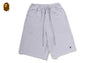 ONE POINT KNEE LENGTH RELAXED FIT SWEAT SHORTS