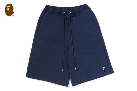 ONE POINT KNEE LENGTH RELAXED FIT SWEAT SHORTS