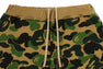 ABC CAMO BAPE STA LOGO SWEAT JORTS