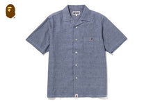 APE HEAD ONE POINT OPEN COLLAR SHIRT