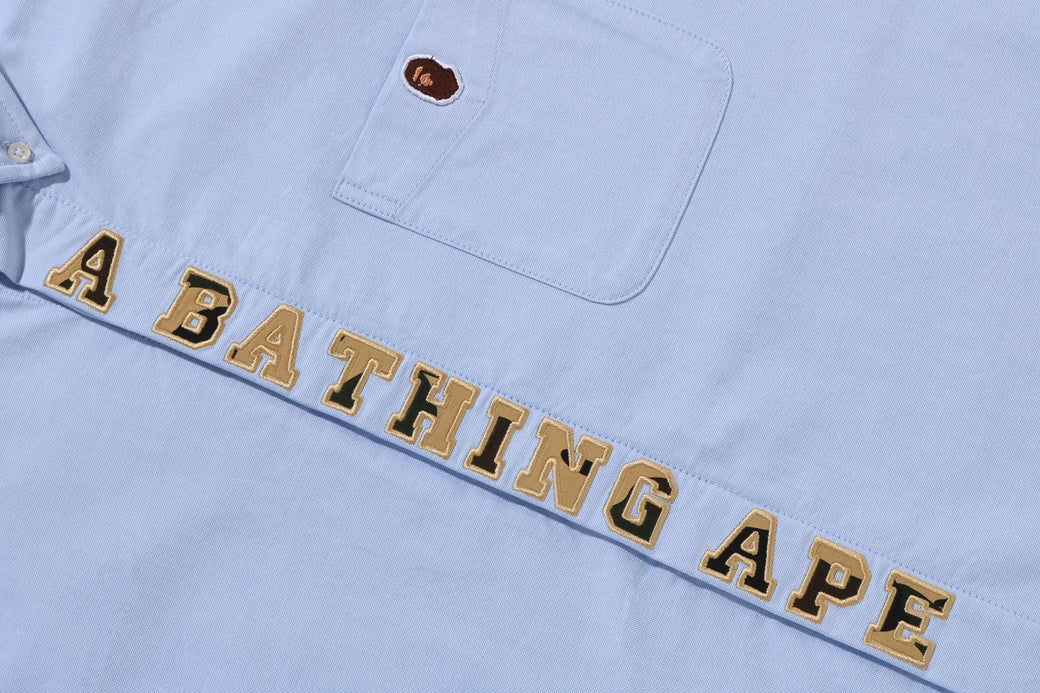 1ST CAMO APPLIQUE OXFORD BD SHIRT | bape.com