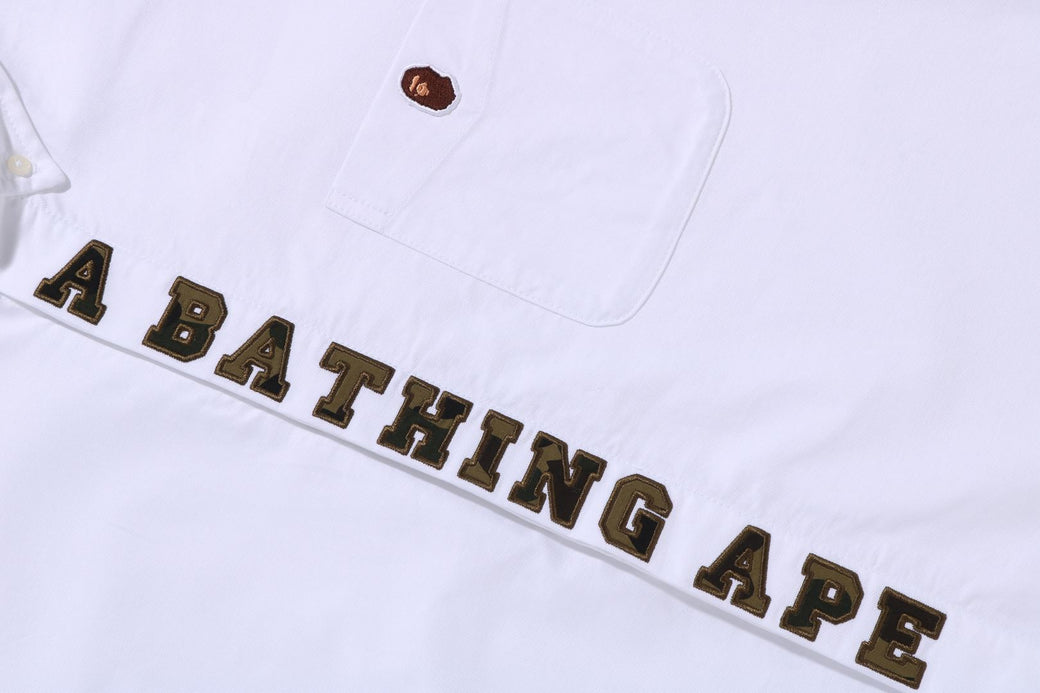1ST CAMO APPLIQUE OXFORD BD SHIRT | bape.com