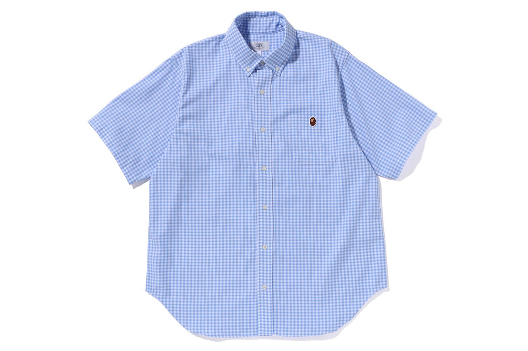 A BATHING APE ピンク ギンガムチェックBDシャツ L A BATHING APE ピンク ギンガムチェックBDシャツ L