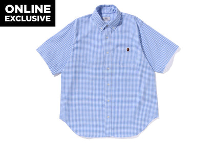 ONE POINT GINGHAM CHECK BD SHIRT