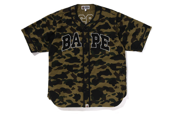 A Bathing Ape ベースボールジャージ 93 Majestic BAPE Majestic Baseball Shirt Shirt Black Men's - US