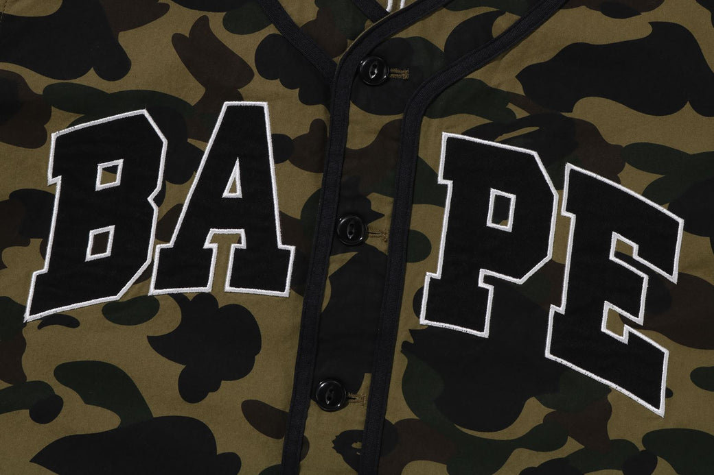 1ST CAMO BASEBALL SHIRT | bape.com