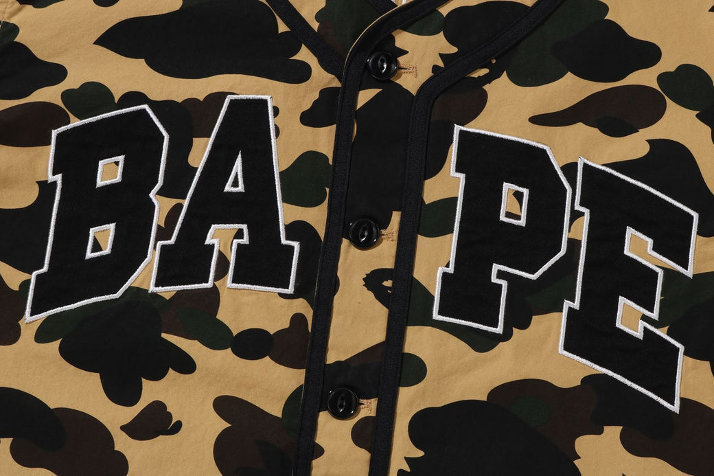 1ST CAMO BASEBALL SHIRT | bape.com