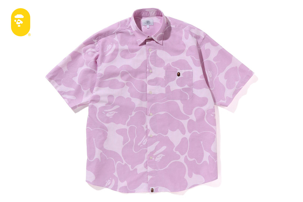 STRIPE CAMO RELAXED FIT SS SHIRT | bape.com