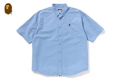 LINE CAMO JACQUARD ONE POINT OXFORD SS SHIRT