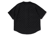 COLLEGE MONOGRAM BASEBALL SS DENIM SHIRT