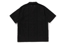 EMBROIDERY OPEN COLLAR SS SHIRT