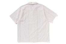 EMBROIDERY OPEN COLLAR SS SHIRT