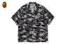 PALM TREE CAMO OPEN COLLAR POCKET SS SHIRT