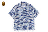 PALM TREE CAMO OPEN COLLAR POCKET SS SHIRT