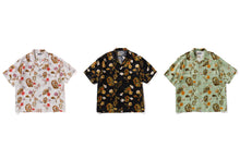 VACATION PATTERN OPEN COLLAR SS SHIRT