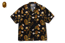 VACATION PATTERN OPEN COLLAR SS SHIRT