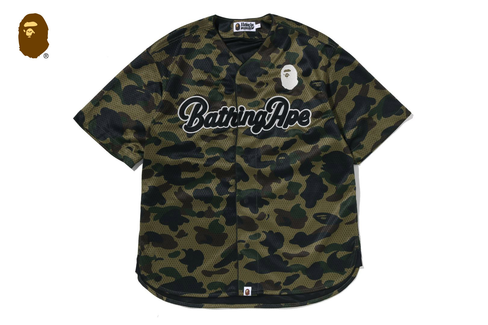 1ST CAMO BASEBALL SHIRT | bape.com 1ST CAMO BASEBALL SHIRT | bape.com