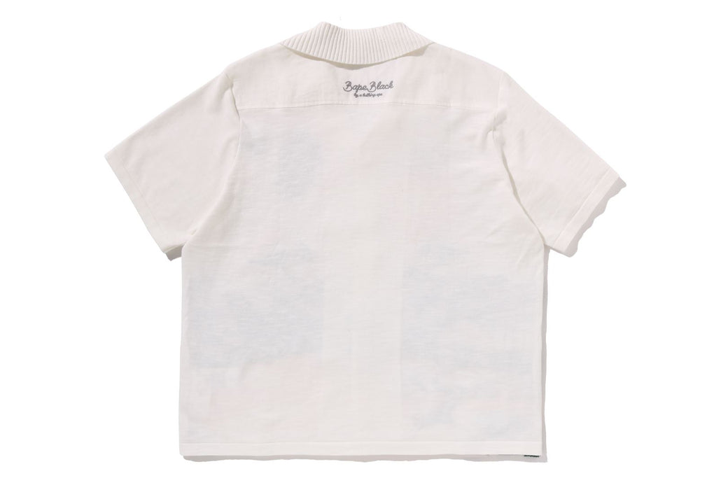 BAPE BLACK LANDSCAPE EMB SHIRT | bape.com