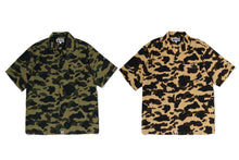 1ST CAMO OPEN COLLAR SS SHIRTS