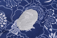 JAPANESE INDIGO ART CAMO OPEN COLLAR SS SHIRT